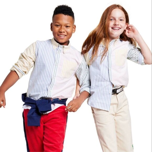 EUC Rowing Blazers x Target Kids Button Down Shirt Sz 6/7 - Picture 1 of 2